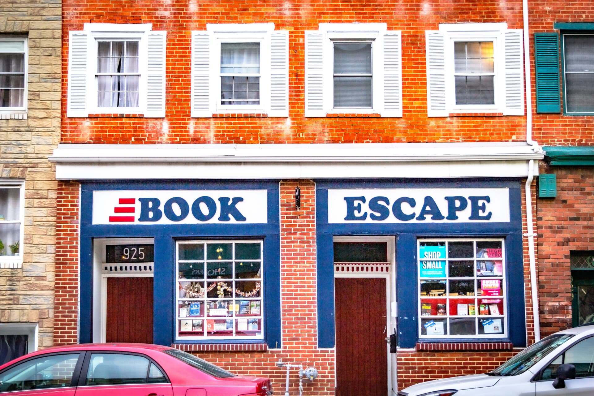 The Book Escape storefront in Federal Hill